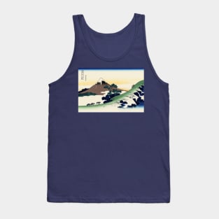 Mt. Fuji, Vintage Woodblock Print Tank Top